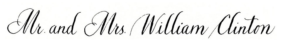 10. Style: Mr. and Mrs. William Clinton (Bickham)