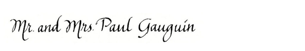 14. Style: Mr. and Mrs. Paul Gauguin (Gauguin)